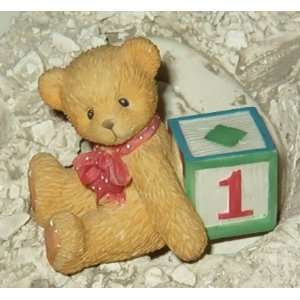   Teddies 1st Birthday Bear and Block Figurine (1997): Everything Else