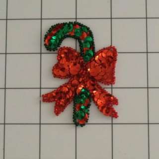 BRAND NEW Red and green sequins with red and green beading. Measures 