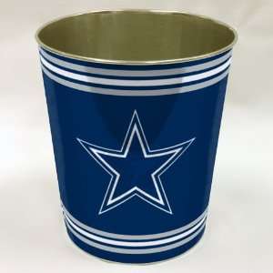  Dallas Cowboys NFL Metal Waste Paper Basket 11 Sports 
