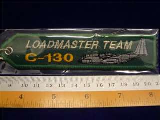 30th ANNIVERSARY LOAD MASTER TEAM C 130 GREEN Keychain  