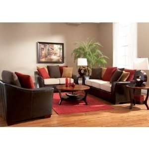  Springerville Microfiber Sofa and Loveseat Set Furniture 