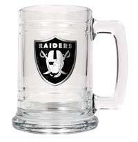 NFL Glass Beer Mug Stein Professional Football Team Logo Medallions 