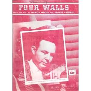  Sheet Music Four Walls Jim Reeves 199 