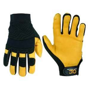 Custom Leathercraft 2066M Work Gloves with Top Grain Deerskin Palm 