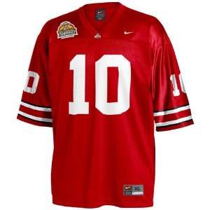  Nike Ohio State Buckeyes #10 Scarlet 2007 National Championship 