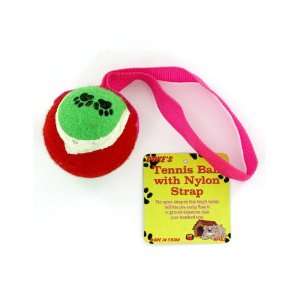  Tennis ball dog toy with nylon strap: Pet Supplies