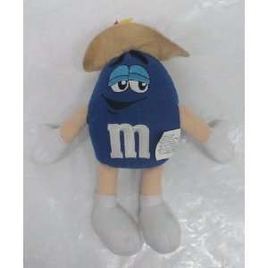  M&ms Blue M&m with Hat 6 Plush Doll 