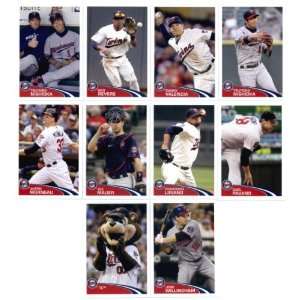  2012 Topps MLB Stickers Minnesota Twins Team Set  10 