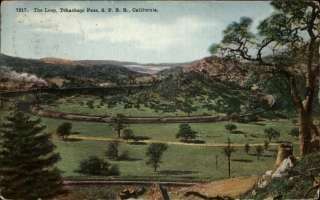 Tehachapi Pass SPRR Train CA c1910 Postcard  