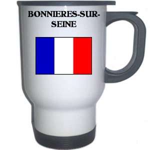  France   BONNIERES SUR SEINE White Stainless Steel Mug 