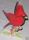 red ceramic 5 5 cardinal bird wings high 