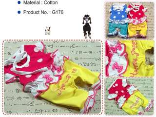 Dog Clothes G176,All in One Suit Pierrot Costume dots  