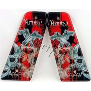   Natural Born Assassin Custom Paintball Grips   Red: Sports & Outdoors