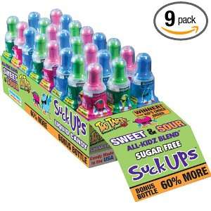 Too Tarts All Kidz Blend Suck Ups Bonus Bottle (Sweet and Sour), 24 