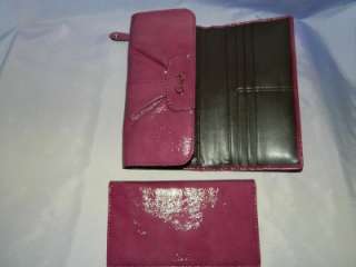 Authentic Coach Leather Wallet Checkbook Wallet 46306 New 885135875514 