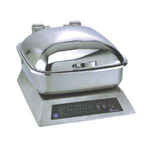    6 Qt. Square Induction 18/10 Stainless Chafer