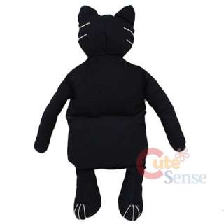 Black Cat Plush Doll Bag Halloween Custume Bag :33 X Large  
