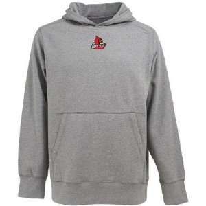  Louisville Signature Hooded Sweatshirt (Grey): Sports 