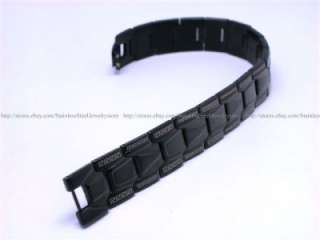   Stainless Steel Bracelet Bangles Gloss Black Link w/ Tracking No SS004