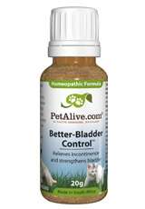 Better Bladder Control leaks dog cat natural pet remedy  