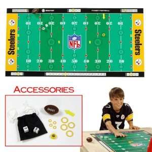  NFLR Licensed Finger FootballT Game Mat   Steelers Toys & Games