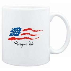    Mug White  Presque Isle   US Flag  Usa Cities