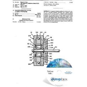  NEW Patent CD for MAGNETIC BRAKING SYSTEM 