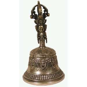 Tibetan Silver Ornate Temple Bell Tantric Drilbu 