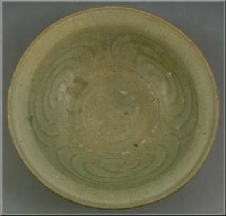 Fine 14th / 16th Century Sawankhalok Carved Celadon Bowl  