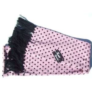  New Pink Black Polka Dot Winter Knit Scarf: Toys & Games