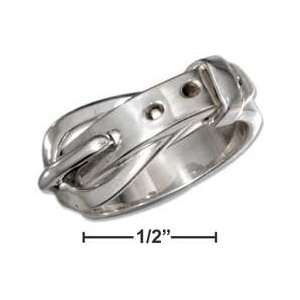  Sterling Silver Belt Buckle Ring   Size 6   JewelryWeb 