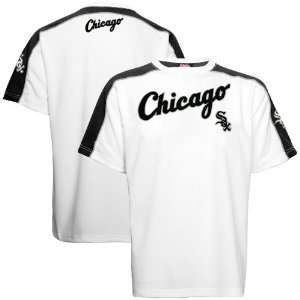   Chicago White Sox White Tackle Twill Crew T shirt