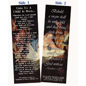  Bible Bookmark   Unto Us a Child Is Born   Package of 300 