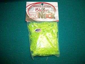 50 Pack Bohning Blazer Double Lock Nocks Kiwi Green  