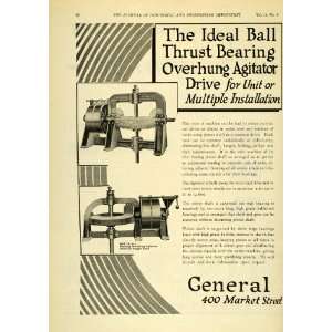   Bearing Overhung Agitator Engineering   Original Print Ad Home