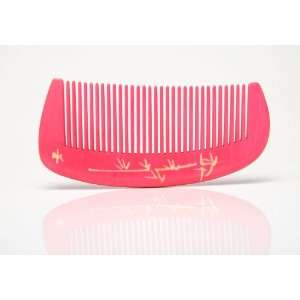  Tans Natural Dyed Wood Comb Hot Pink 7 9 Beauty