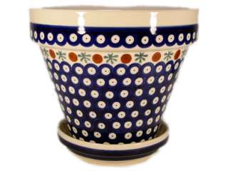 Polish Pottery Stoneware Flower Pot Old Poland  