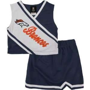  Denver Broncos Toddler 2 Piece Cheerleader Set: Sports 