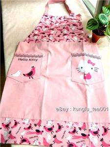 Hello Kitty & Bird Pattern Kitchen Apron Cooking Dress  