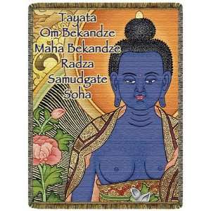  Medicine Buddha Mantra Tapestry Throw 
