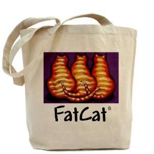  FatCat Orange Cat Funny Tote Bag by CafePress: Beauty