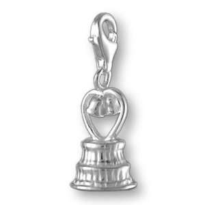  MELINA Charms clip on pendant wedding cake sterling silver 