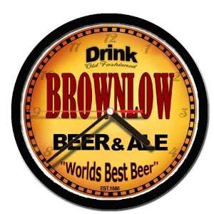  BROWNLOW beer and ale cerveza wall clock: Everything Else