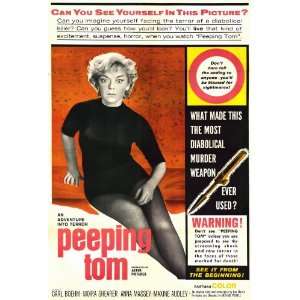  Peeping Tom (1960) 27 x 40 Movie Poster Style B