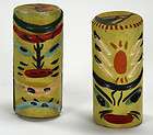 Native American Indian Drums Salt & Pepper Shakers Ceramic Japan 