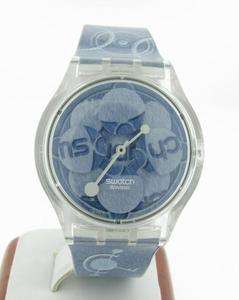 NEW SWATCH PUZZLE WATCH   TWO TONE BLUE SWATCH  