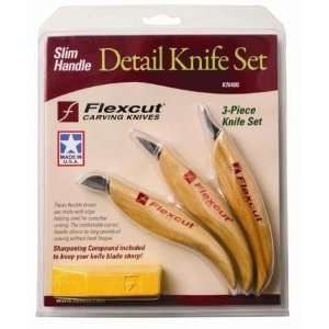   Handled Detail Knife Set with Sharpening Compound