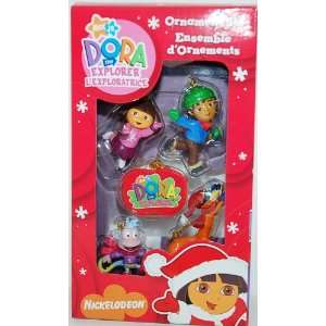  Nick Jr. Dora the Explorer Christmas Ornament Set: Home 