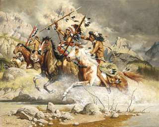 Cheyenne Frank McCarthy Western Indian Art Canvas  