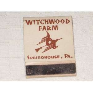  Vintage Matchbook   Witchwood Farm Milk Bar   Handmade Ice 